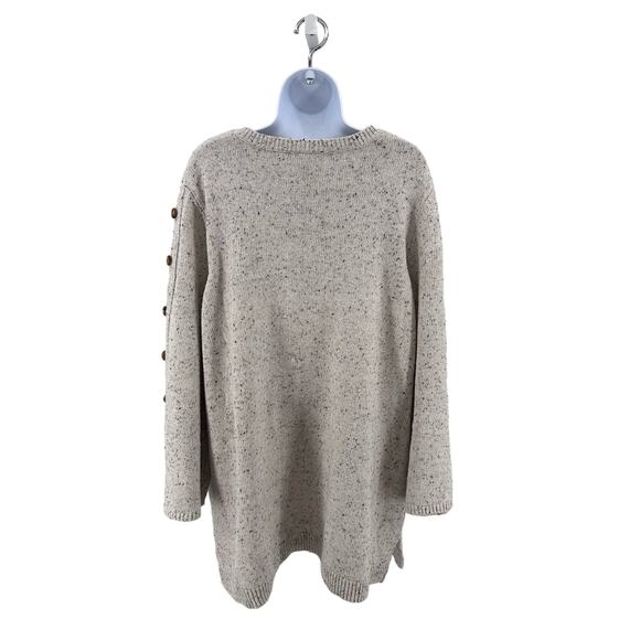 Lane Bryant Cream Multicolor Speckled Oversized Knit Sweater Womens Plus 26/28 - Picture 5 of 8